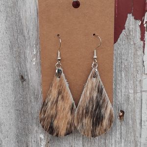 Handmade Cowhide and Sterling Silver Earri…